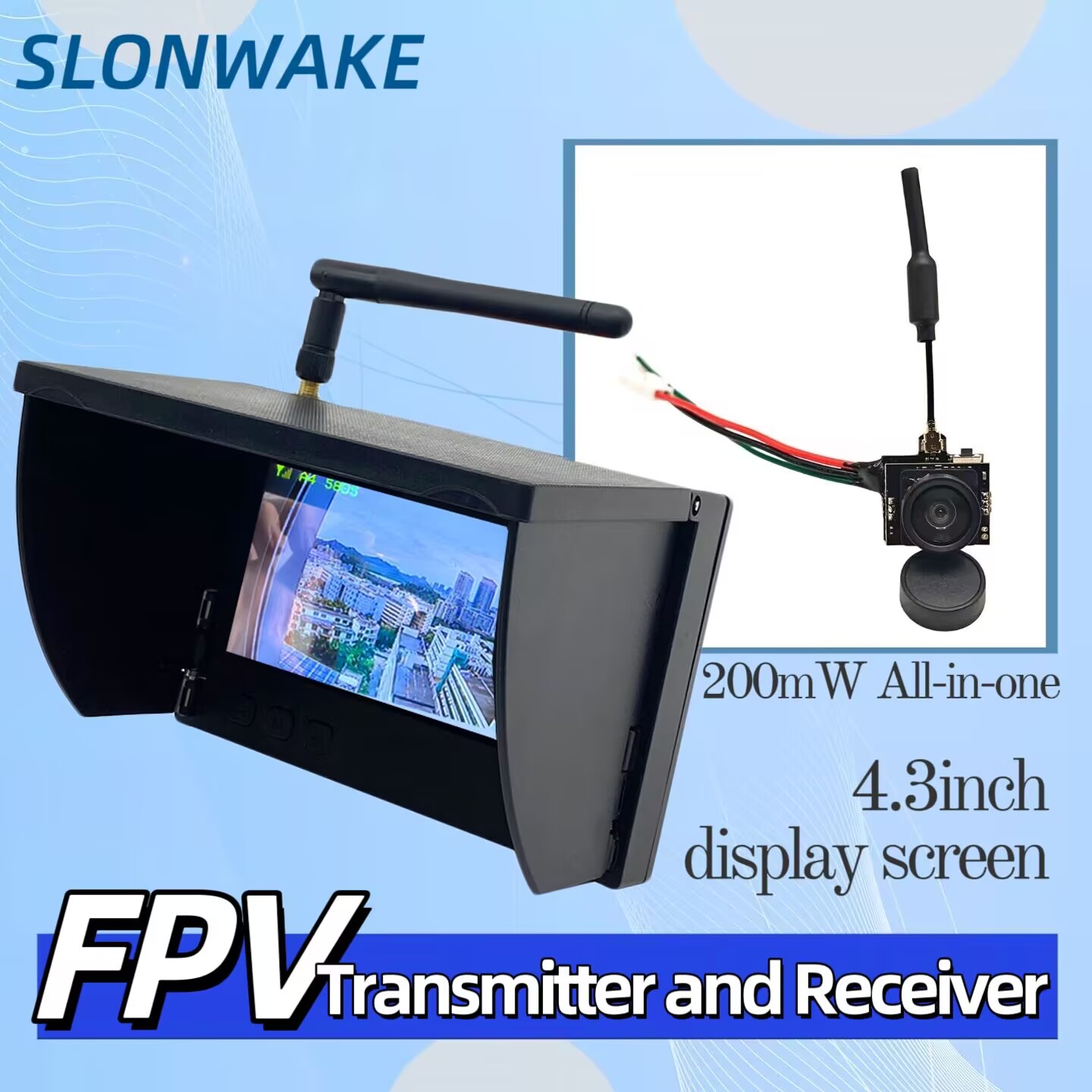 Drone Controller Screen - Аналоговая видеокамера SLONWAKE 5.8G с передачей
