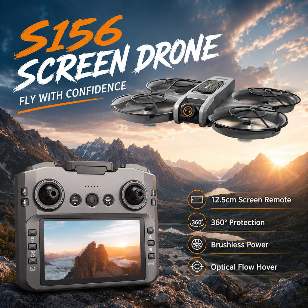 Drone Controller Screen - Радиоуправляемый дрон ZNLYRION S156 с двумя