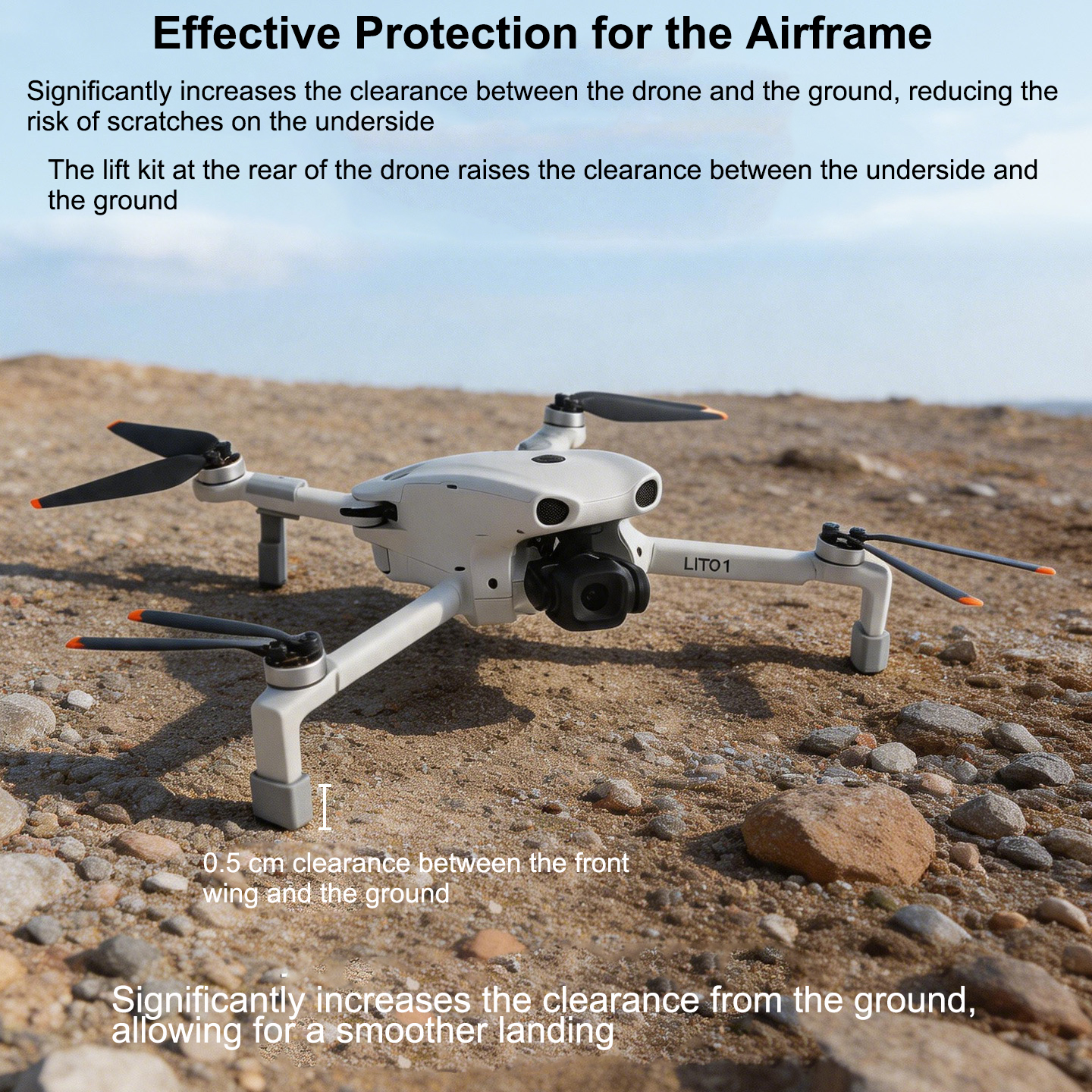 Drone Landing Pad - Удлинитель шасси для дронов DJI LITO