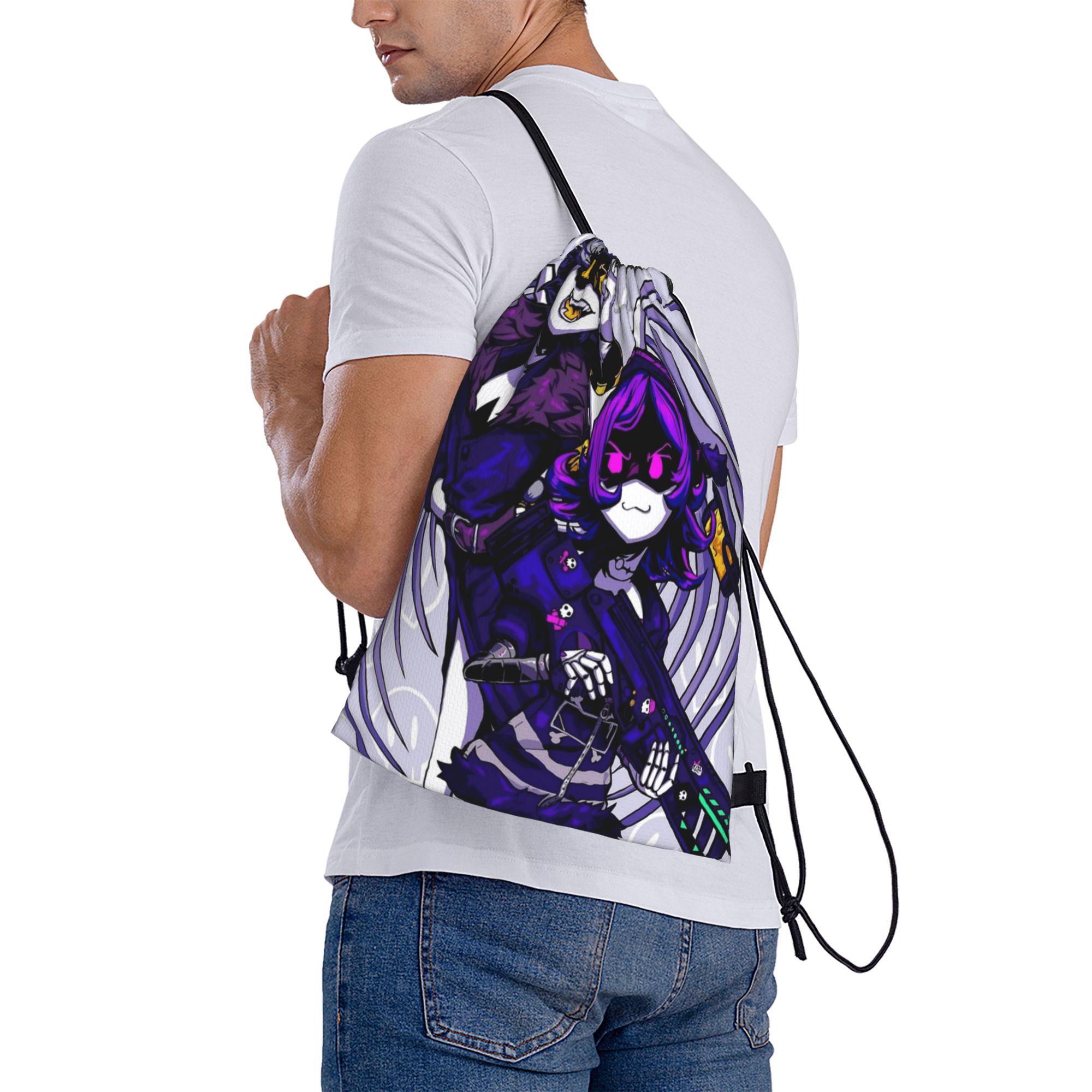 Drone Backpack - Сумка на шнурке с изображением персонажей