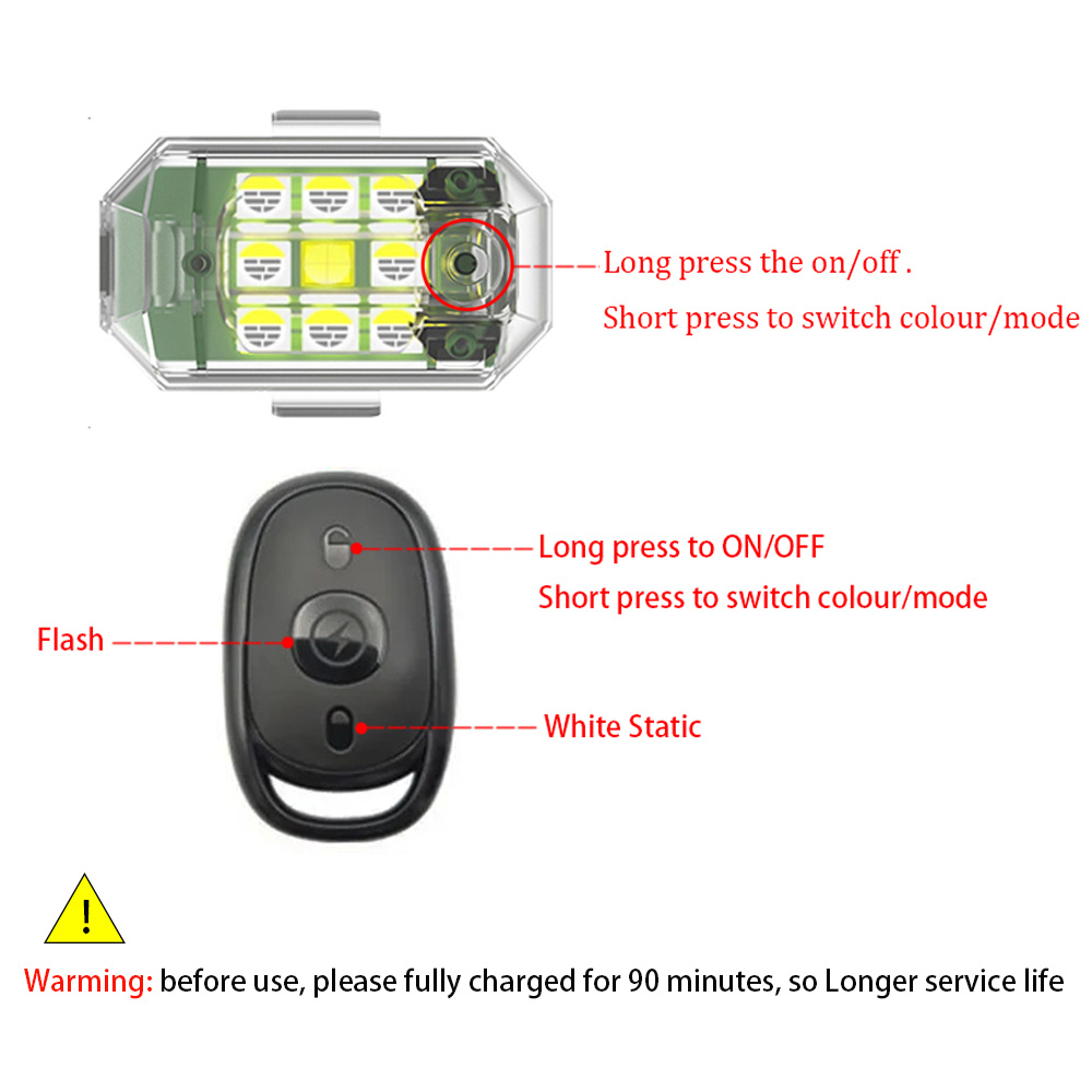 2/4 шт. беспроводные светодиод – обзор и цена Drone Strobe Light