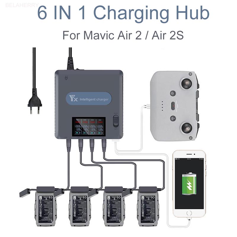 Зарядное устройство 6 в 1 с ци – обзор и цена Drone Charging Hub