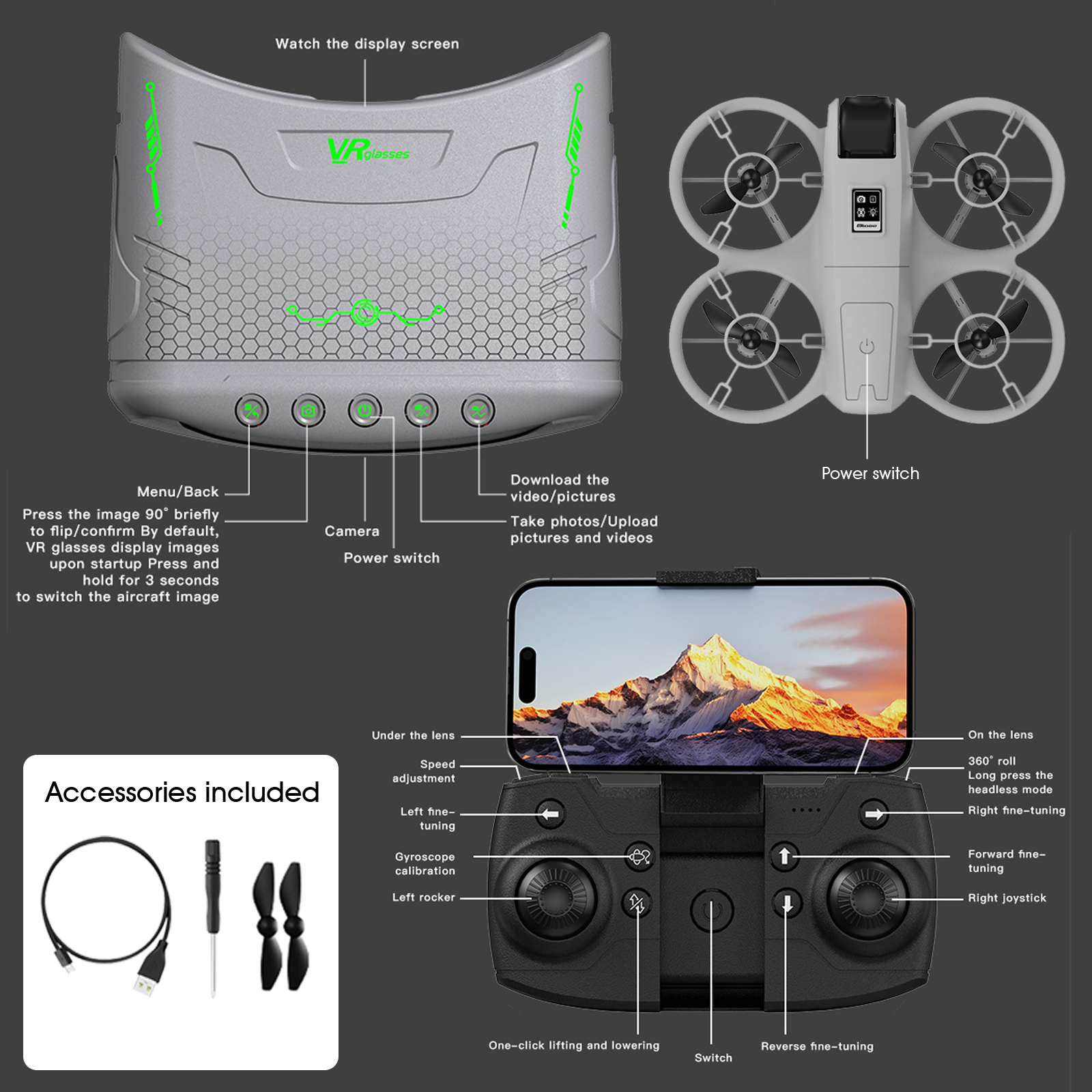 Мини-дрон для начинающих/с эфф – обзор и цена Drone Battery Adapter