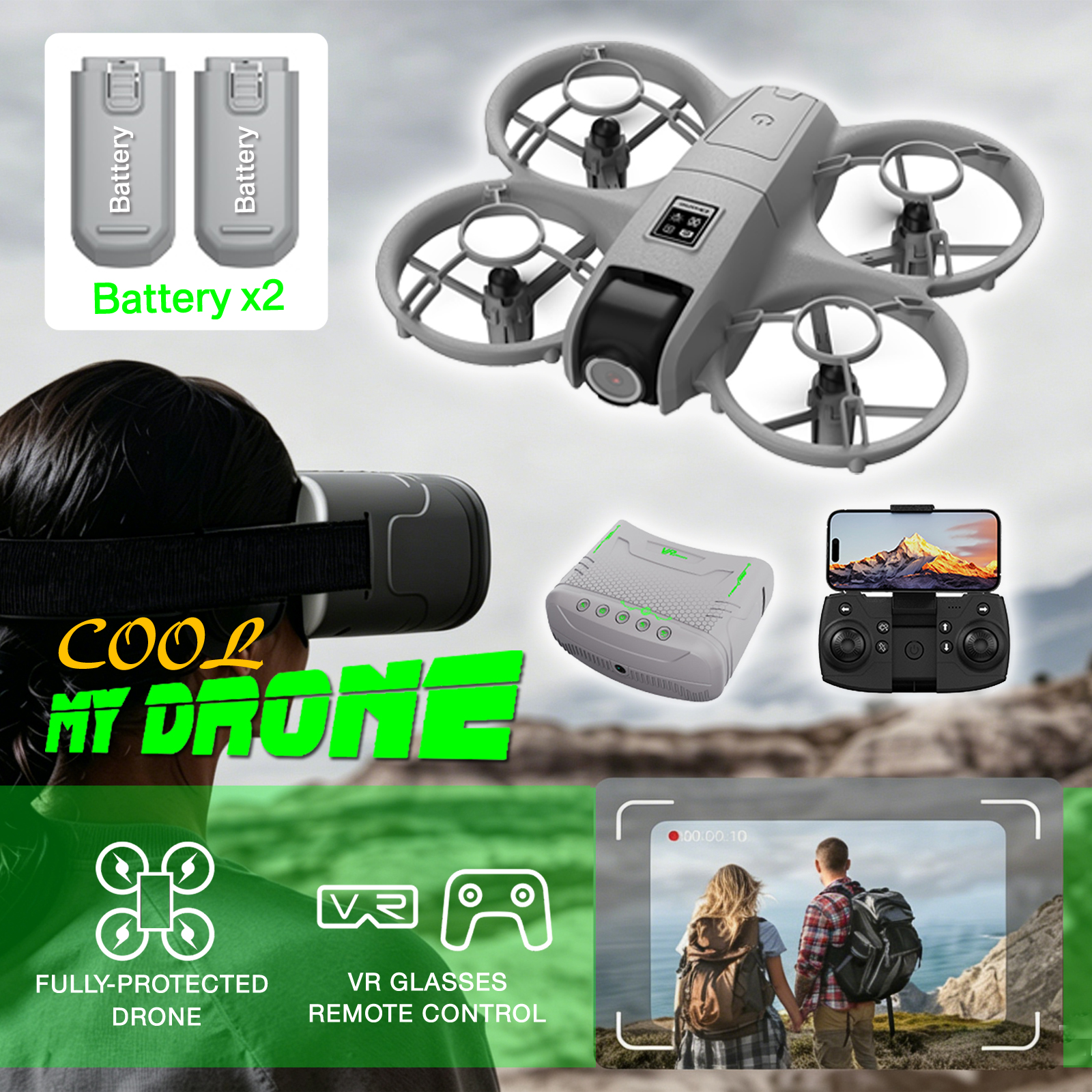 Мини-дрон для начинающих/с эфф – обзор и цена Drone Battery Adapter