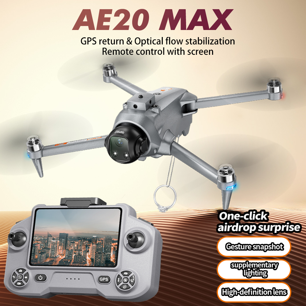 Дрон 2026 AE20 GPS с профессио – обзор и цена Drone Controller Screen