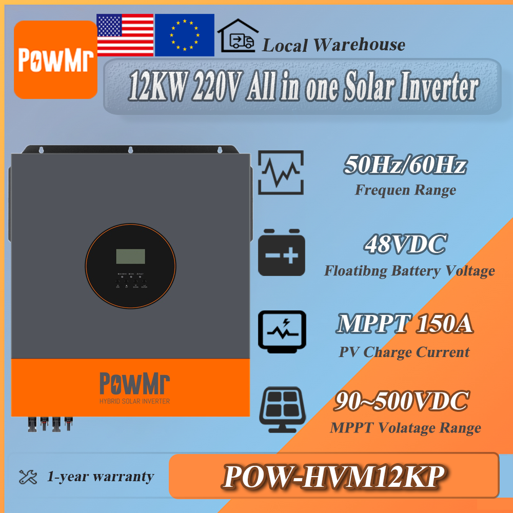 Инвертор PowMr 48В 12кВт 220В  – обзор и цена Drone Solar Charger
