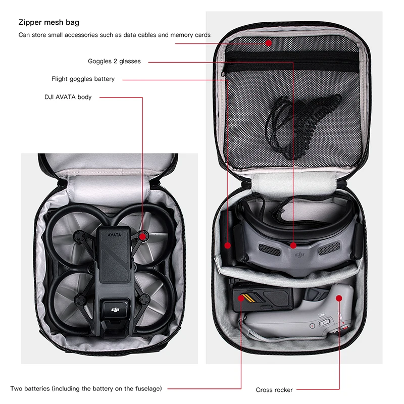 Портативный чехол, двухслойная – обзор и цена Drone Carrying Case