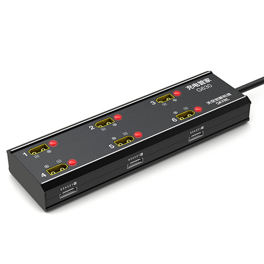 Новый зарядный хаб G630 6-в-1  – обзор и цена Drone Battery Charger