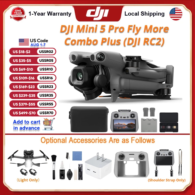DJI Mini 5 Pro Fly More Combo  – обзор и цена Drone Strobe Light