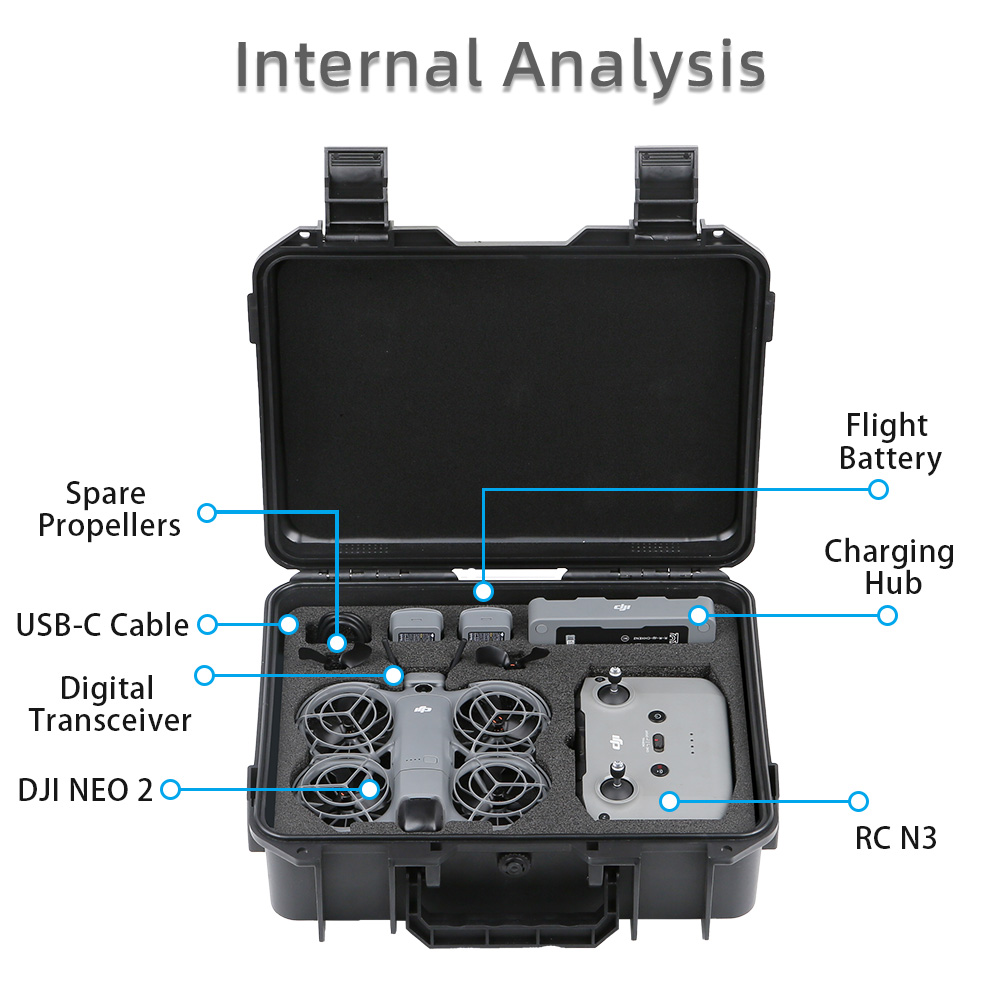 Чехол для DJI NEO 2, взрывозащ – обзор и цена Drone Hard Shell Case