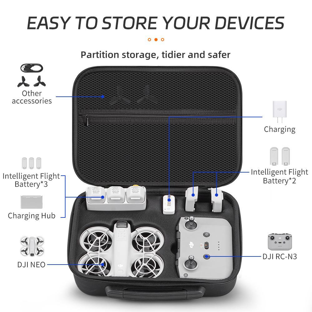 Чехол XFJI для DJI NEO Combo и – обзор и цена Drone Hard Shell Case