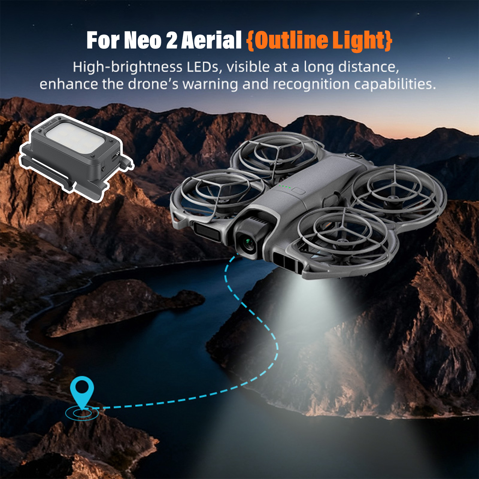 Перезаряжаемое светодиодное ша – обзор и цена Drone Beacon Light